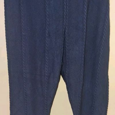 Torrid  Sz 4 Warm Leggings  Navy Full Length Waist  40