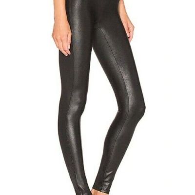 Spanx Ready to Wow Faux Leather Leggings Womens Black M
