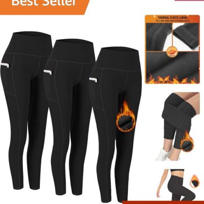 2 Pack High Waist Yoga Pants, Pocket Yoga Pants Tummy Control Workout Running...