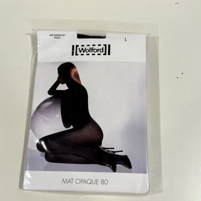 Wolford Mat Opaque 80 Tights (Brand New) size L