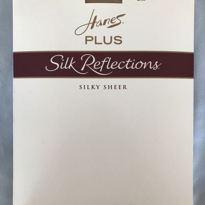 Hanes Plus Silk Reflections Silky Sheer Little Color Control Top Sz 3 Plus