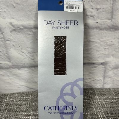 Catherine's Day Sheer Pantyhose Plus Size E Coffee New Up to 5'9