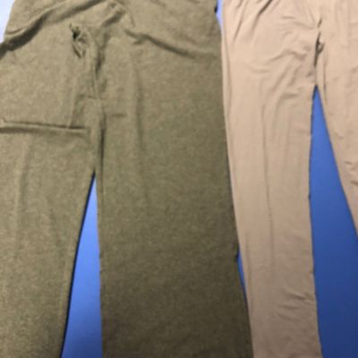 Aspire Stretch Pants Size M,NWT + SATINA One Size Soft Capri Leggings,Gray,NWT