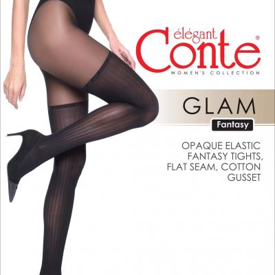 Conte Fantasy Women's Tights with Stockings Imitation - Glam 40 Den (19?-240??)