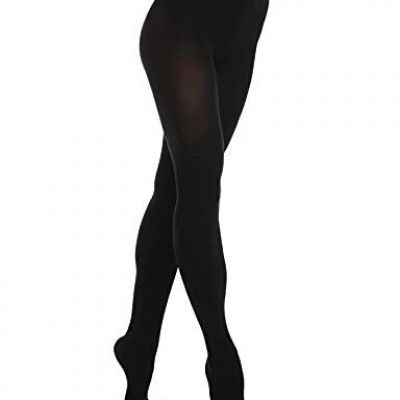 EVERSWE Women's 80 Den Soft Opaque Tights, Women's Tights (S/M, Totally Black)
