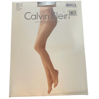 Calvin Klein Infinite Sheer Control Top Pantyhose Buff Size B - NEW IN PACKAGE