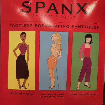SPANX The Original Footless Control Top Pantyhose Womens Size B Nude BodyShaping