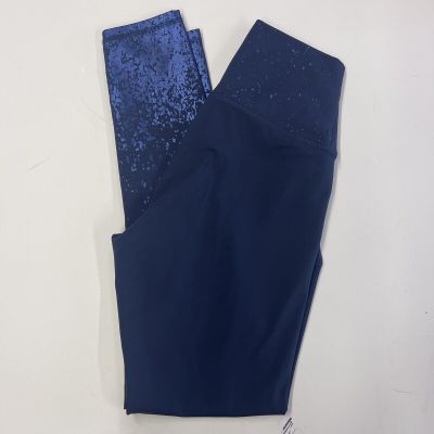 Z by Zobha- Shine Leggings-Navy- High Waisted-Ankle-made In Egypt