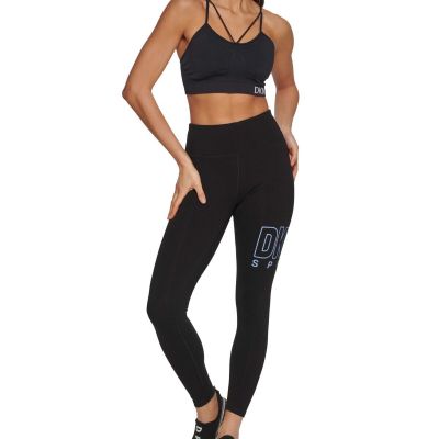 MSRP $60 Dkny Sport Womens Outline Logo 7/8 Leggings Size XS