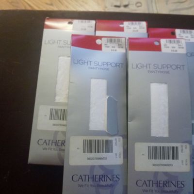 CATHERINES LIGHT SUPPORT Lot Of 5 PANTYHOSE, SIZE E, (ID#4962528-506)