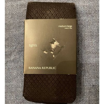 Black Banana Republic textured tights M/L NEW