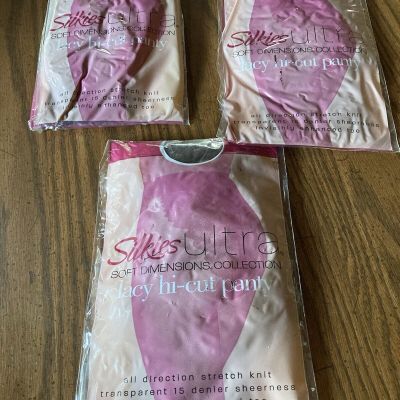 Silkies ultra high cut pantyhose soft dimensions collection large off Black