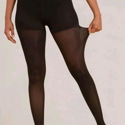 New Women's SHAPERMINT Essential Black Ultra Resistant Shaping Tights Size M