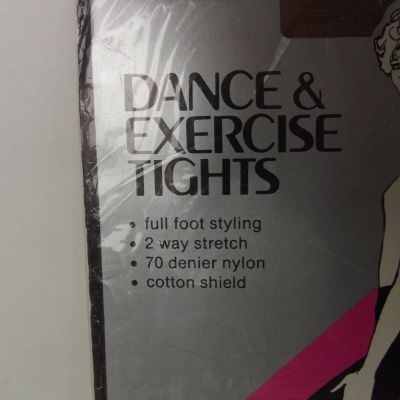 Vtg  Dance Exercise Tights Pantyhose Full Foot Styling Sz A NWT Nylon USA