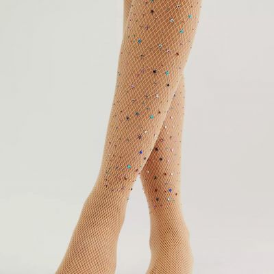 Free People - Glitter Fishnet Tight - Leggings