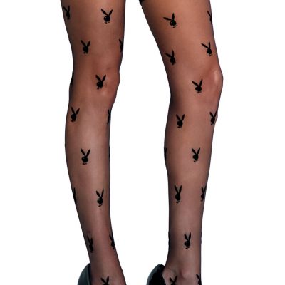 Roma Playboy Bunny Noir Stockings Adult Women Hosiery Thigh Highs Pbli122