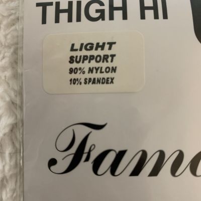 Famous Makers Brands Thigh Hi Jet Black Light Support Garter Top