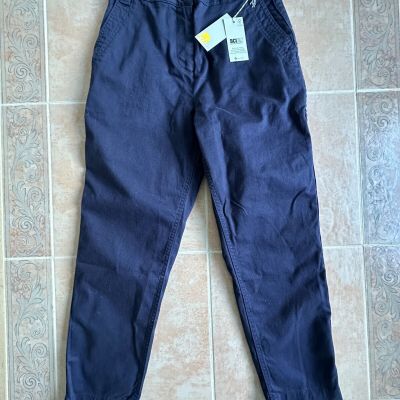 Boden Glorious British Style Cropped Pants Navy Women Size 4P