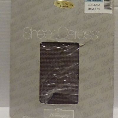 VTG Long SHEER CARESS WORTHINGTON JC PENNEY GRAY HEATHER PANTYHOSE