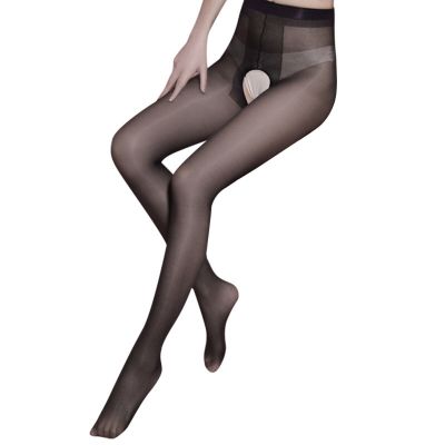 Women Stockings Sheer Pantyhose See Through Hosiery Crotchless Underwear Tights