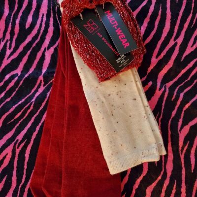 3 Pc Boot Sock Set NWT Over The Knee Stockings High Cuffs Knit Y2k Fairycore