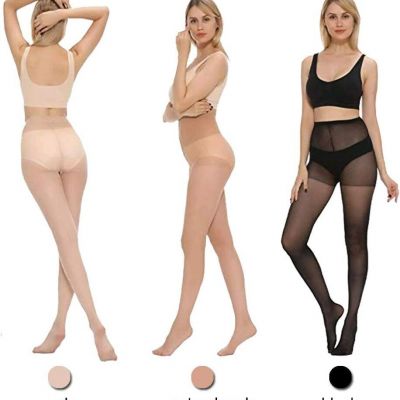 Pantyhose for Women Nylon Sheer Tights 6 Pairs 20Den
