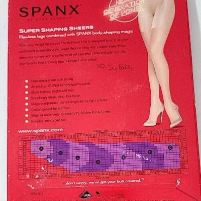 SPANX SUPER SHAPING SHEERS LEGS TIGHTS