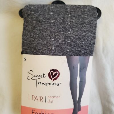 Secret Treasures Woman's Tights Size Small Heather Dot in Color
