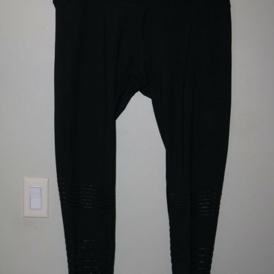 Z- Zobha- Shine leggings Sheer proof- Moisture wicking Black XXL Ret $89