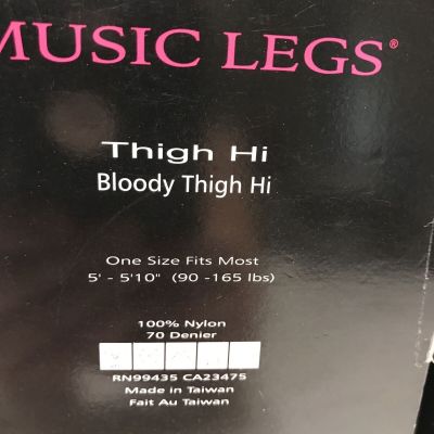 Music Legs Thigh Hi Stockings (4551 & 4336) 3-Packs