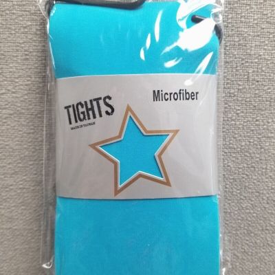 FUNKY PUNK  HOT TOPIC FUNKY TURQUOISE MICROFIBER OPAQUE TIGHTS NEW  ONE SIZE