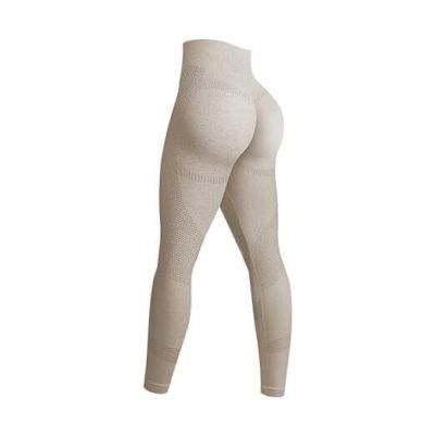 Workout Leggings for Women - Seamless Gym Leggings Butt Lifting Large Khaki