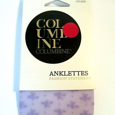 Columbine Fashion Statement Anklettes Nylon Blend LILAC OSFM Pastel Lavender