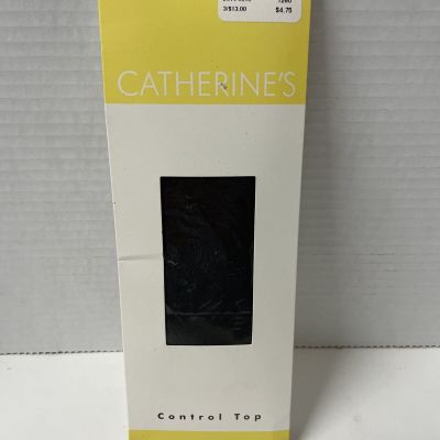 Catherine’s Pantyhose Size C Off Black Sheer Control Top