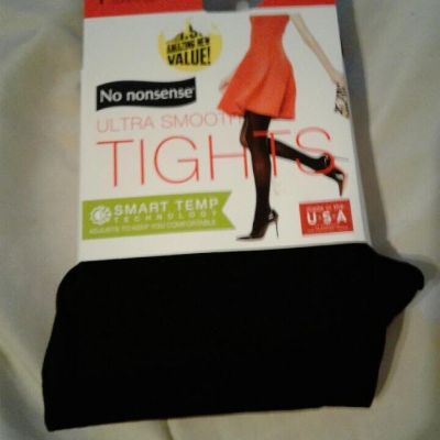 ladies black ultra smooth tights No Nonsense size small