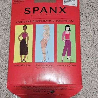 Spanx Original Footless Bodyshaping Pantyhose Spice Size D  Control Top