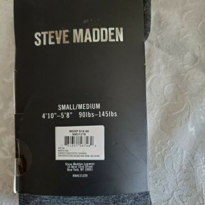 Steve Madden fleece lined footless tights size small/ medium NEW IN PACKAGE.