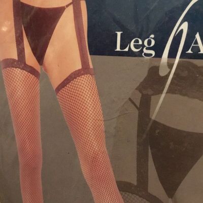 Fishnet Garter Belt Stockings One Size Fits 90–160 Lbs Black NWT New With Tags