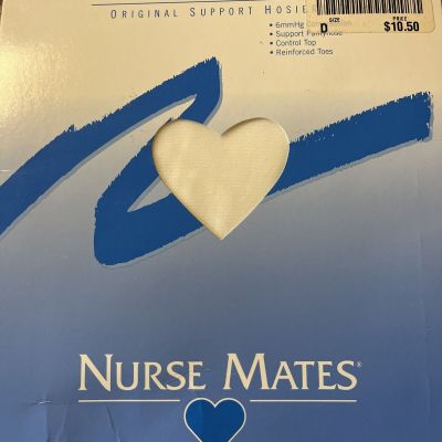 Nurse Mates Full Support Hosiery White Size D Nurse Mates Compression Pantyhose