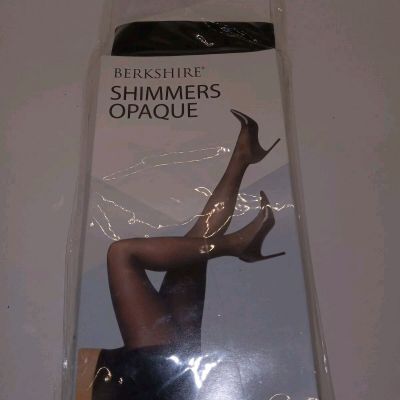 Berkshire 4943 Shimmers Opaque Tights, Black, Petite