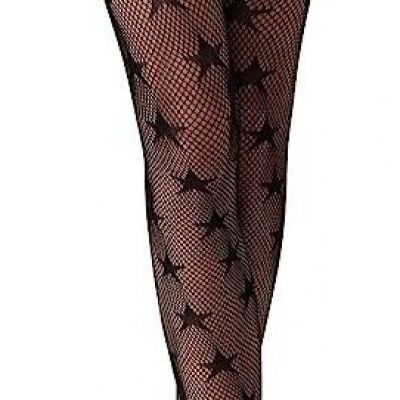 Shein Women's Patterned Tights Fishnet Star Pantyhose High Waist Stockings ...