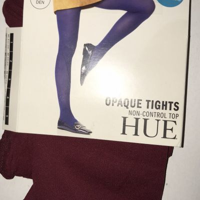 New w/tags, Hue Non Control Top Opaque tights, Sangria Size 1