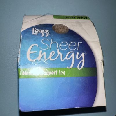 L'eggs Sheer Energy Medium Support Leg Nude Sheer Panty Pantyhose B Medium 60925