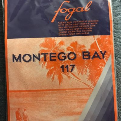 New FOGAL  Montego Bay 117 Pantyhose Color: Blanc white Size: M sheer to waist