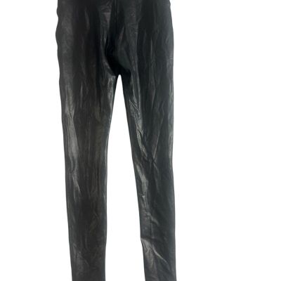 Spanx Faux Leather Leggings Size Medium Black