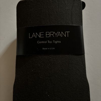 LANE BRYANT Control Top Tights Charcoal Grey Textured CSize A/B PLUS SIZE NEW