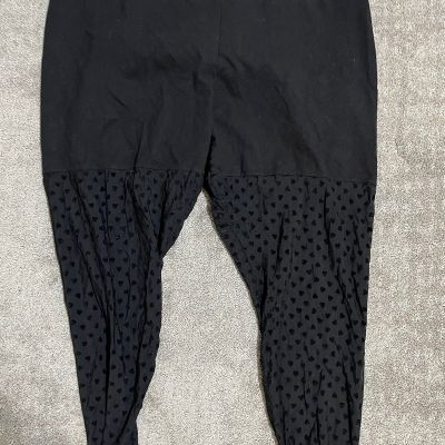 TORRID WOMENS PLUS SIZE 4 Solid Black Sweatpants ANKLE Workout