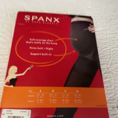 Spanx Mama Tights Opaque All Day Smoothing And Support Very Black Size B