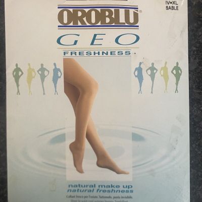 NEW OROBLU Geo Freshness Natural Makeup Sable Nude IV XL Italy