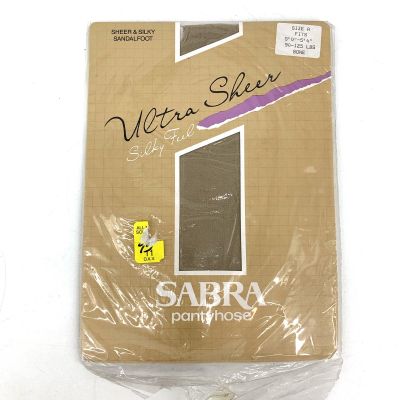 Vintage Sabra Pantyhose Bone Ultra Sheer Size A 90-125 lbs